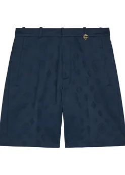 Monogram cotton shorts