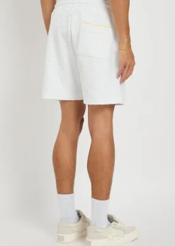 Monogram-jacquard towelling cotton-blend shorts