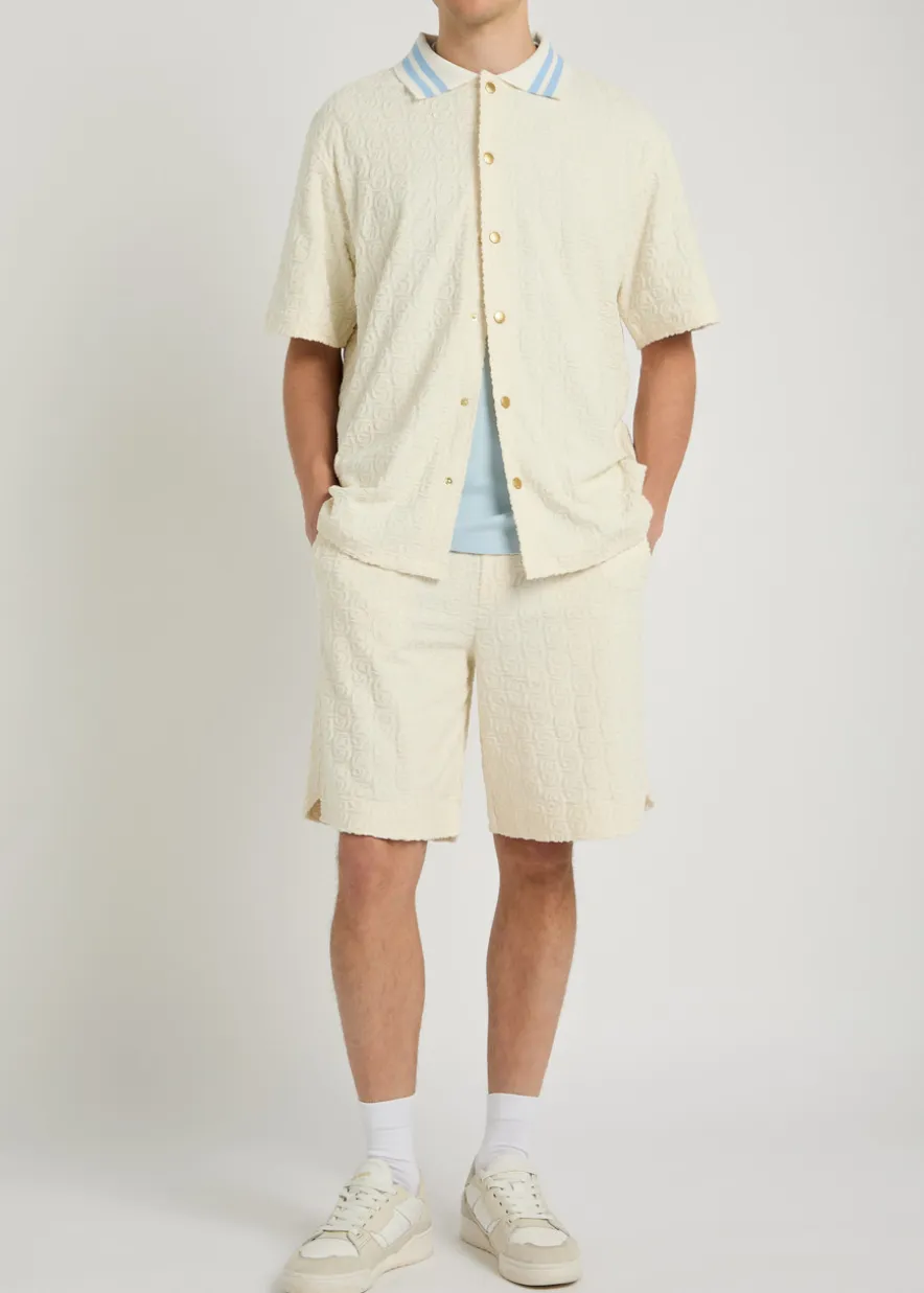 Monogramme terry cotton shorts