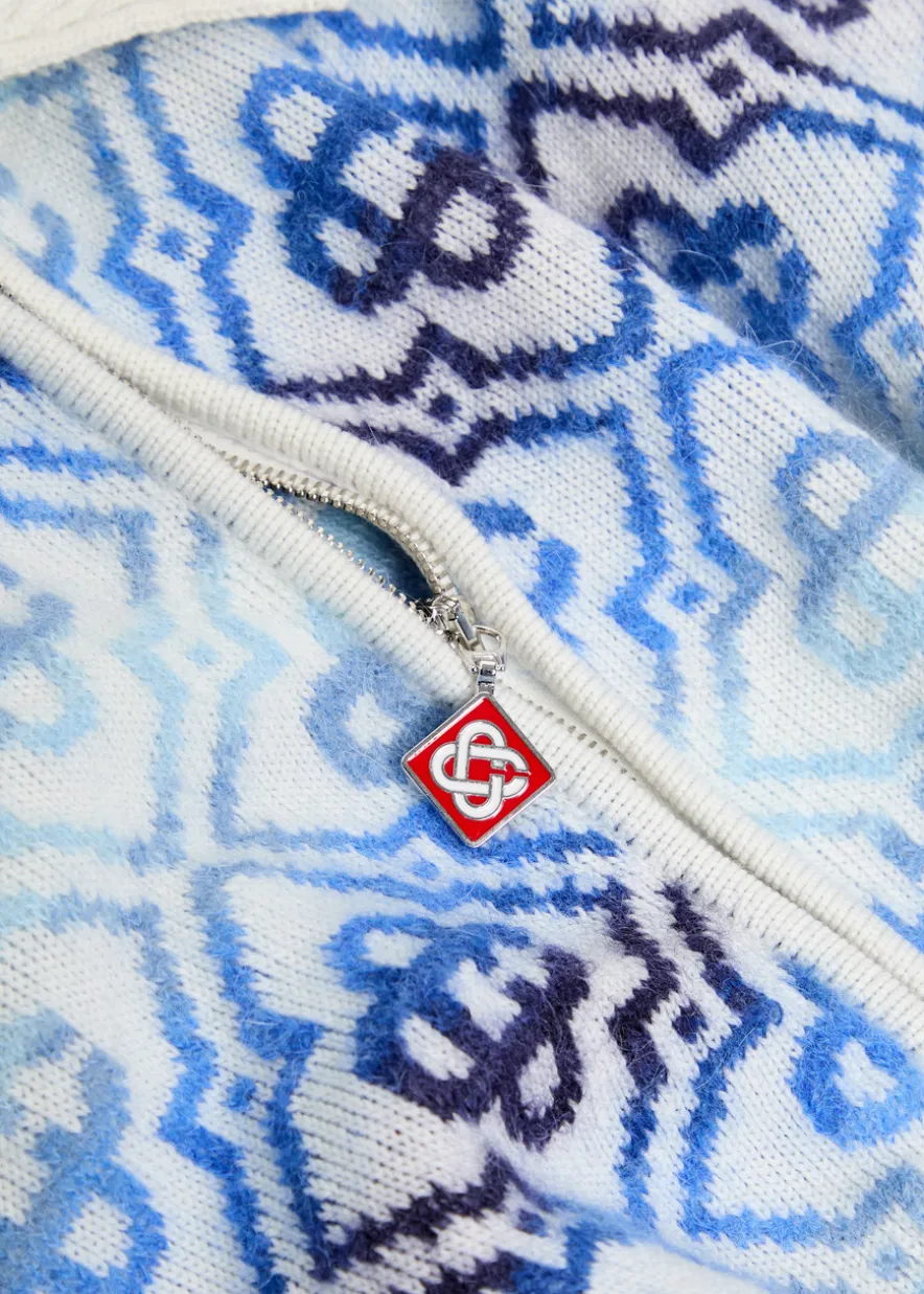 Monogram wool-blend cardigan