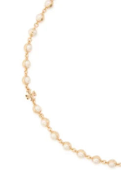 Moondance faux pearl-embellished 18kt gold-plated necklace