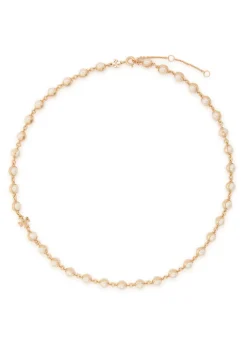 Moondance faux pearl-embellished 18kt gold-plated necklace