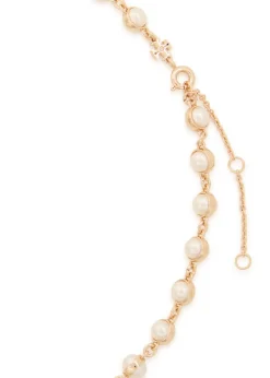 Moondance faux pearl-embellished 18kt gold-plated necklace