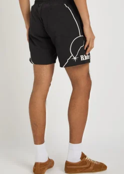 Moonlight embroidered shell shorts