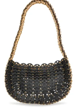 Moon reversible leather shoulder bag