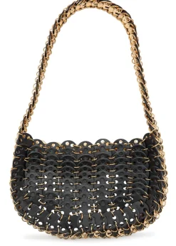 Moon reversible leather shoulder bag