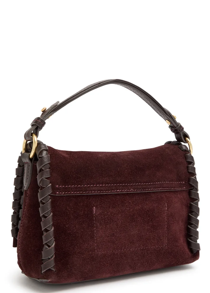 Mortimer leather and suede cross-body bag