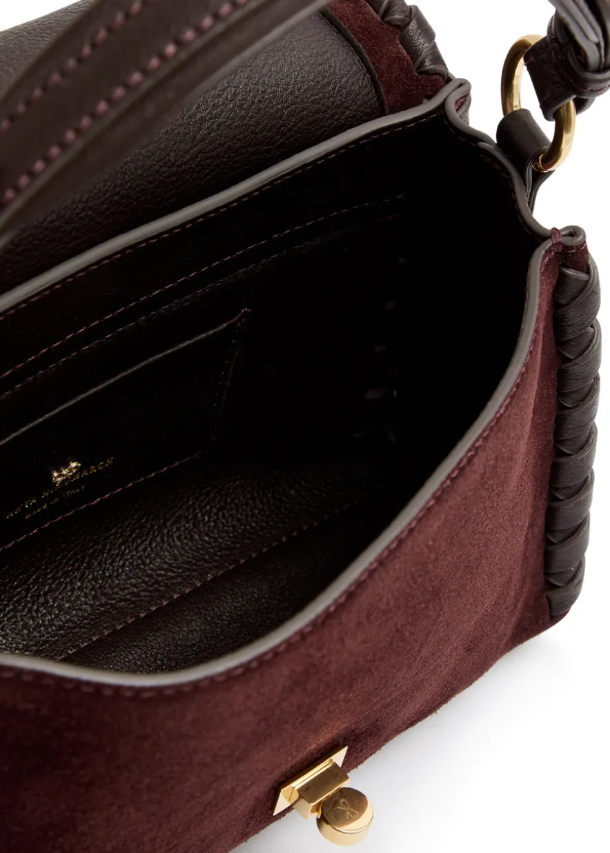 Mortimer leather and suede cross-body bag