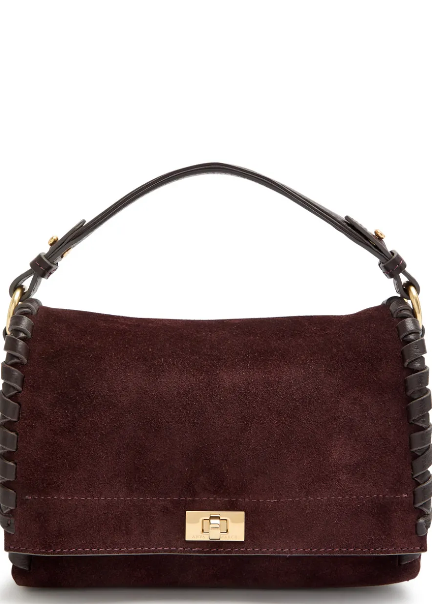 Mortimer leather and suede cross-body bag