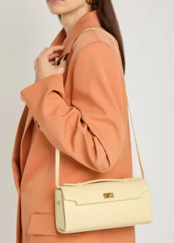Mortimer leather clutch