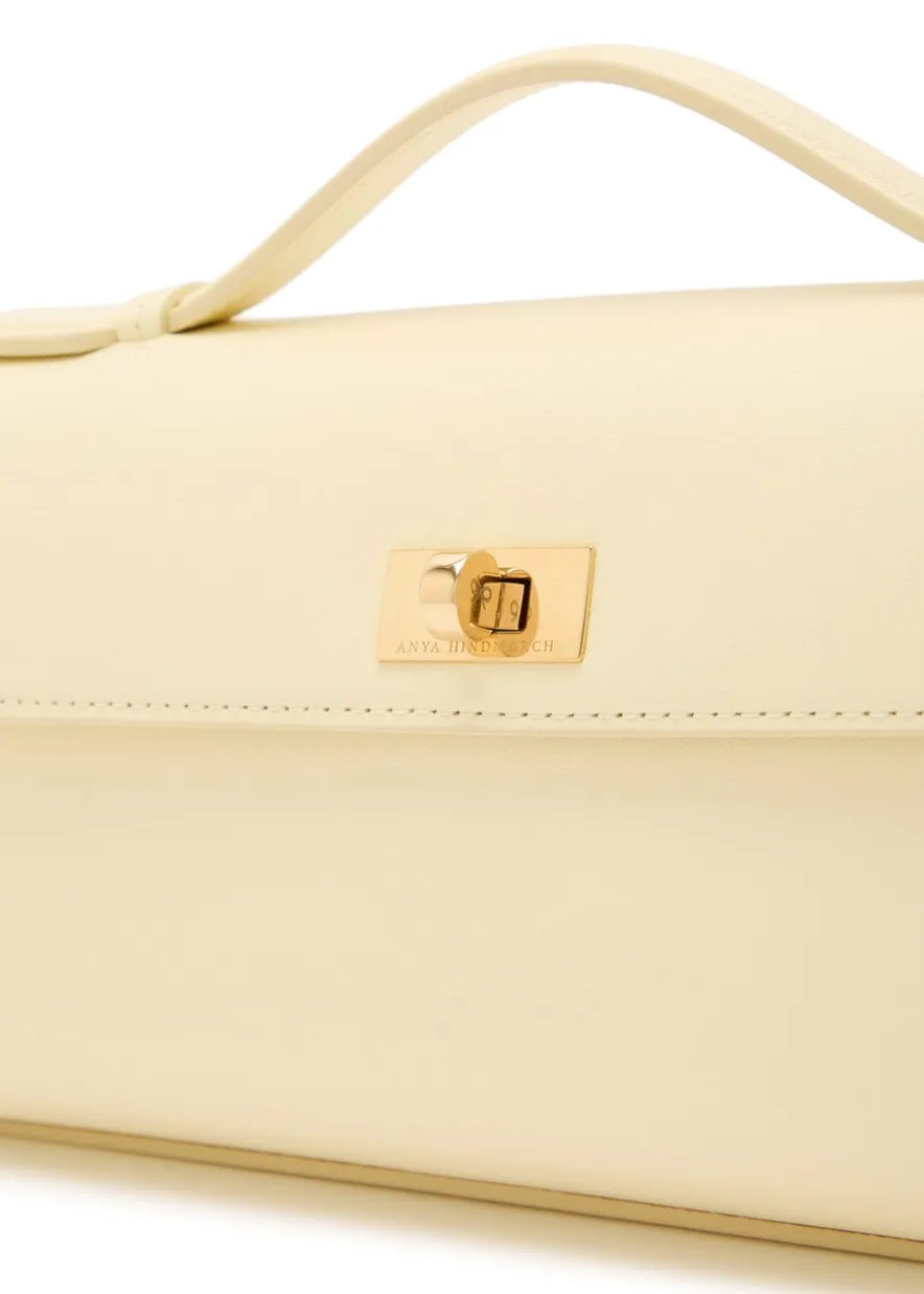 Mortimer leather clutch