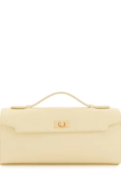 Mortimer leather clutch