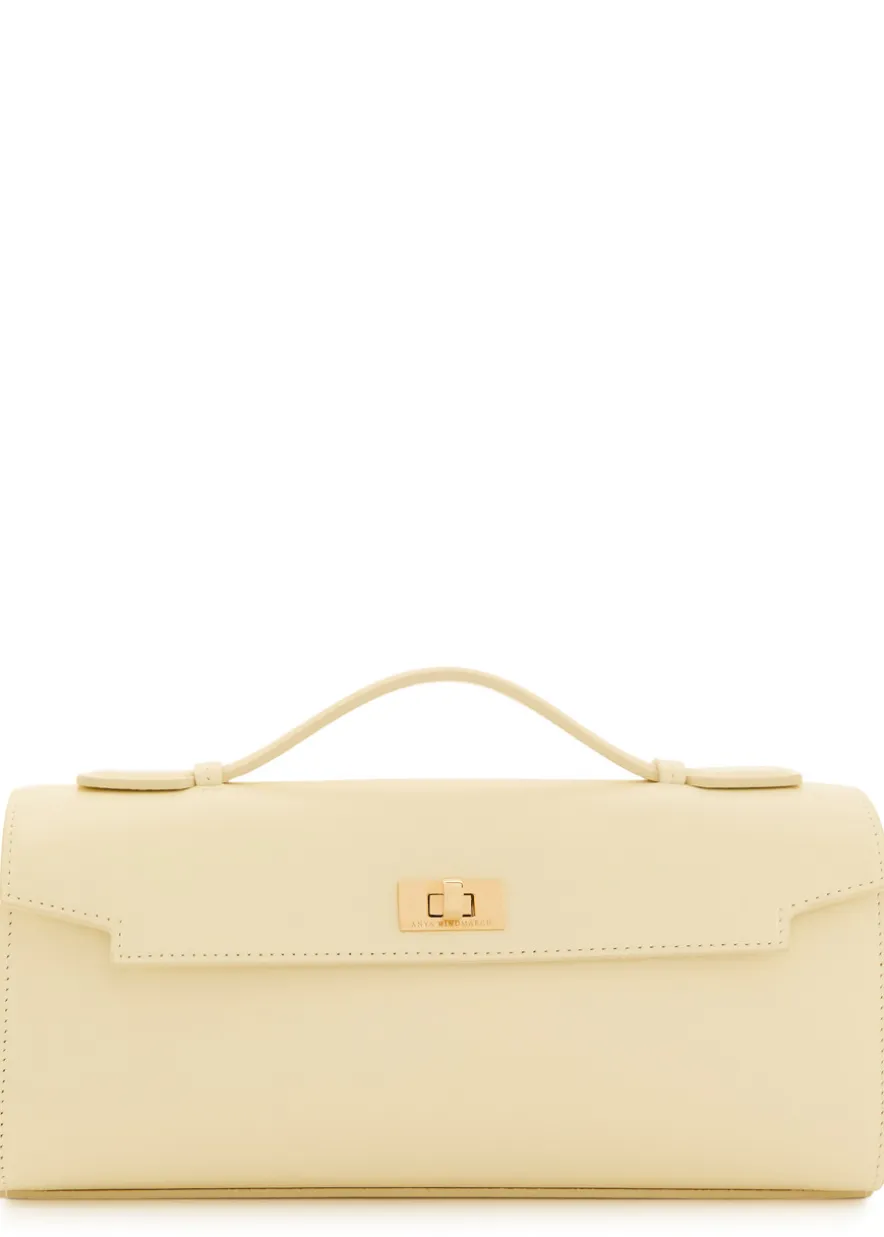 Mortimer leather clutch