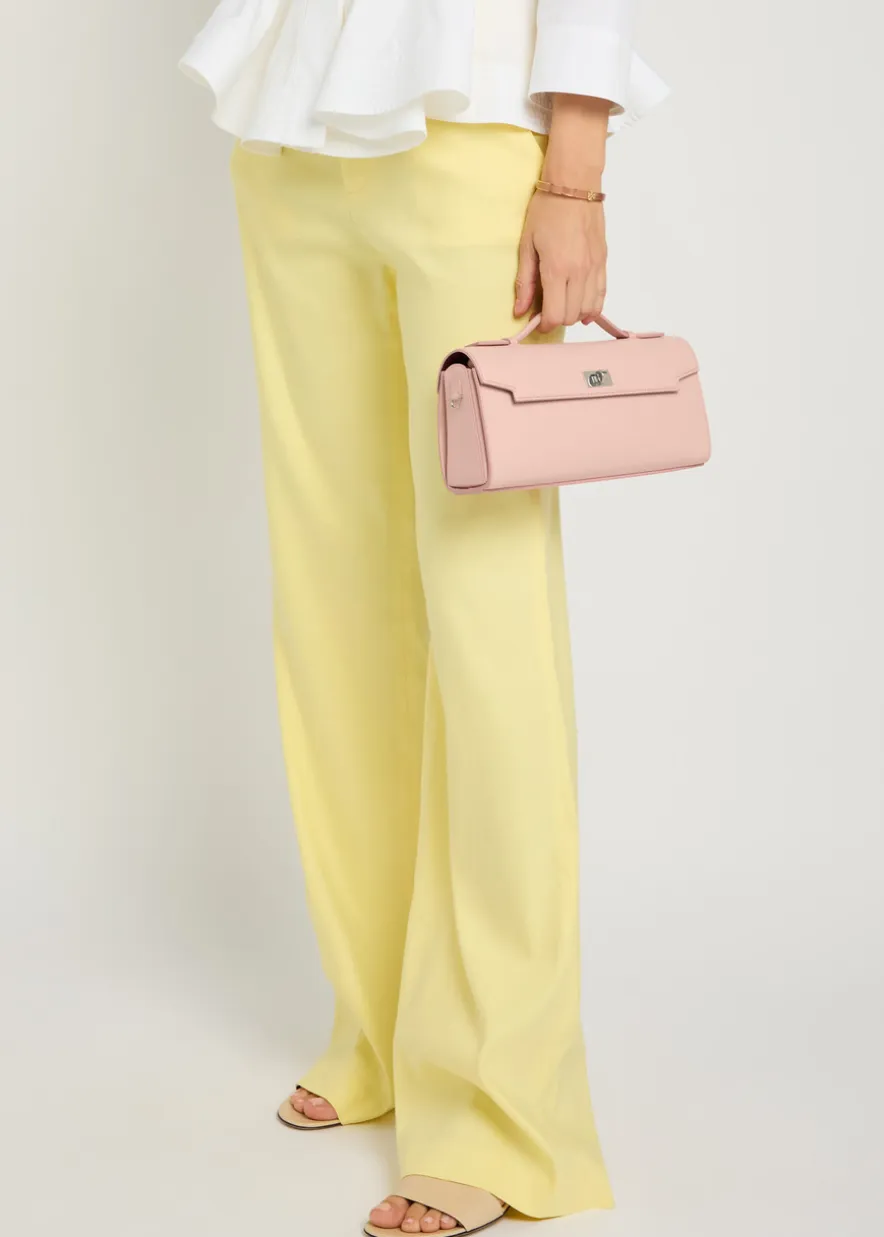 Mortimer leather clutch