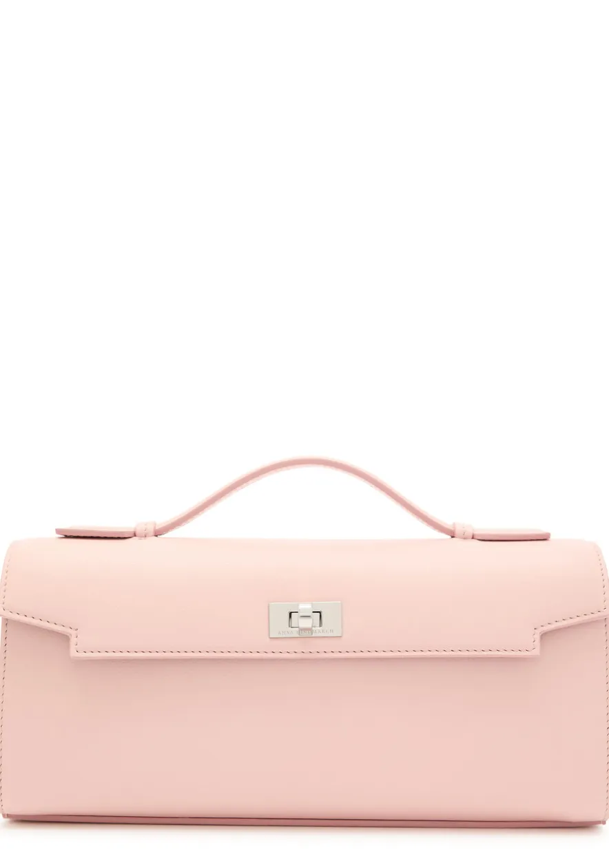 Mortimer leather clutch