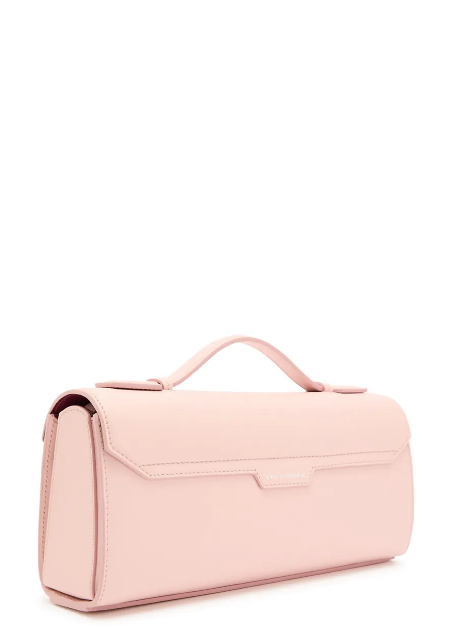 Mortimer leather clutch