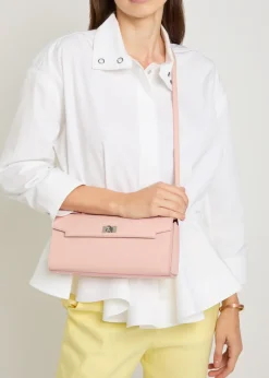 Mortimer leather clutch