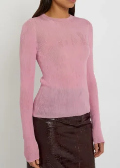 Mosi fine-knit silk top