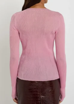 Mosi fine-knit silk top