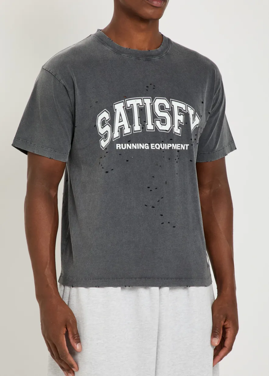 MothTech distressed cotton T-shirt