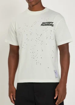 MothTech distressed cotton T-shirt