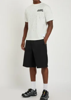 MothTech distressed cotton T-shirt
