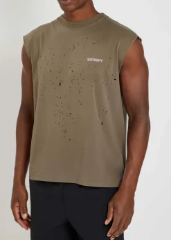 MothTech™ Muscle distressed cotton T-shirt