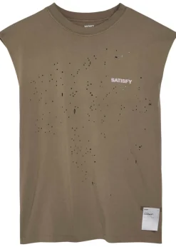 MothTech™ Muscle distressed cotton T-shirt