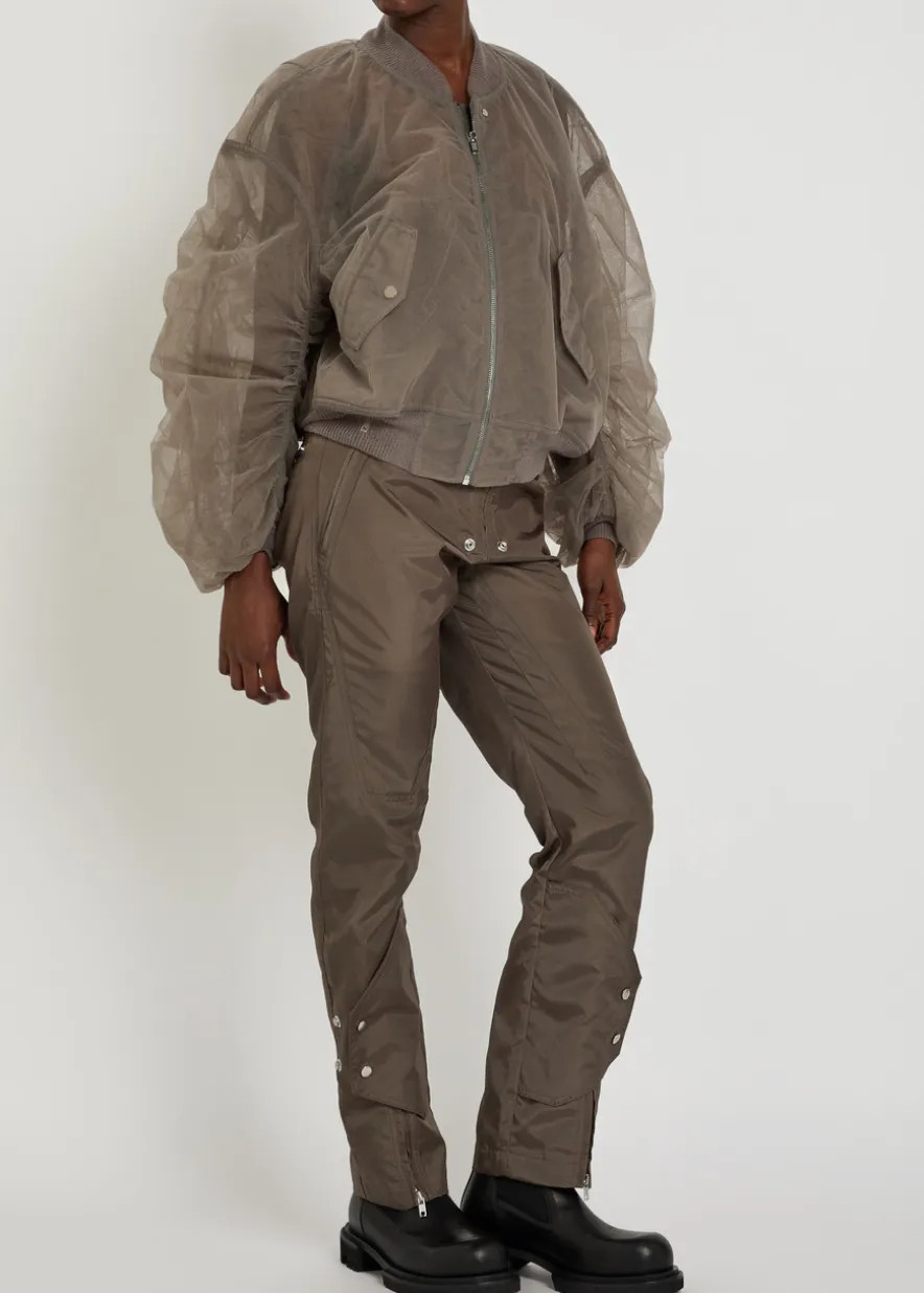 Motopants panelled leather trousers