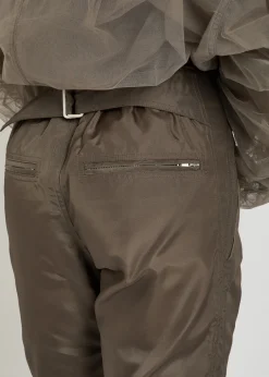 Motopants panelled leather trousers