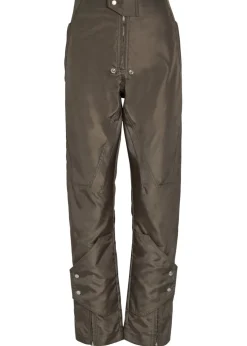 Motopants panelled leather trousers