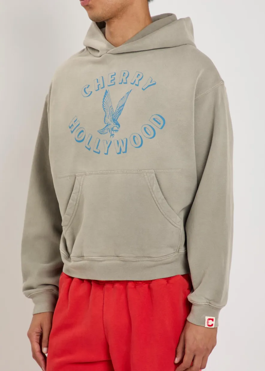 Motors hooded cotton sweatshirt