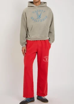 Motors hooded cotton sweatshirt