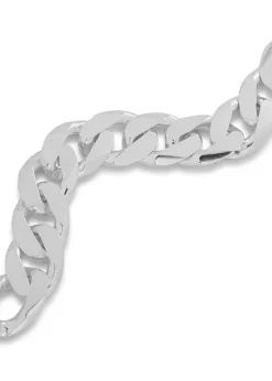 Moto sterling silver chain bracelet
