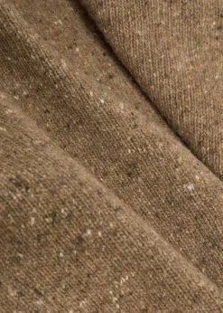 Mouliné-knit wool-blend jumper