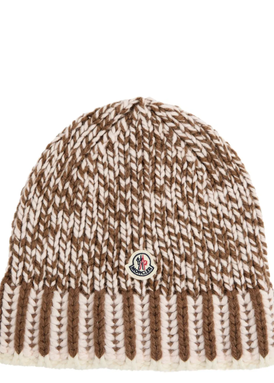 Mouliné wool-blend beanie