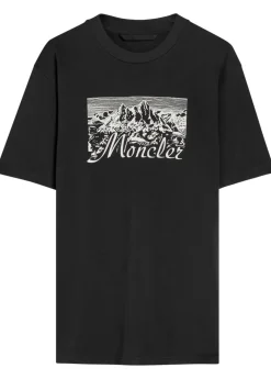 Mountain logo-printed cotton T-shirt