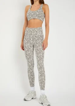 Move Selma printed stretch-jersey bra