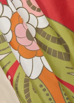Muumuu printed silk maxi dress