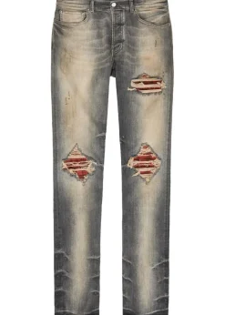 MX1 ripped slim-leg jeans