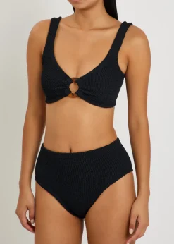 Nadine cut-out seersucker bikini