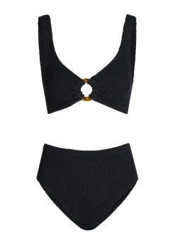 Nadine cut-out seersucker bikini