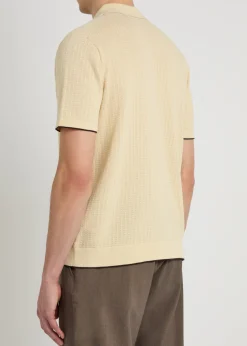 Nalo textured-knit cotton shirt