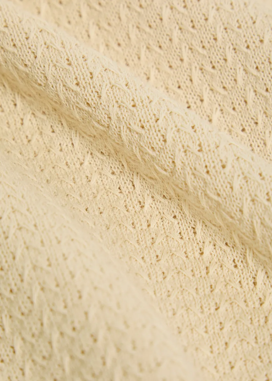 Nalo textured-knit cotton shirt