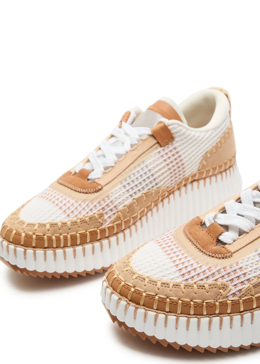 Nama panelled knitted sneakers