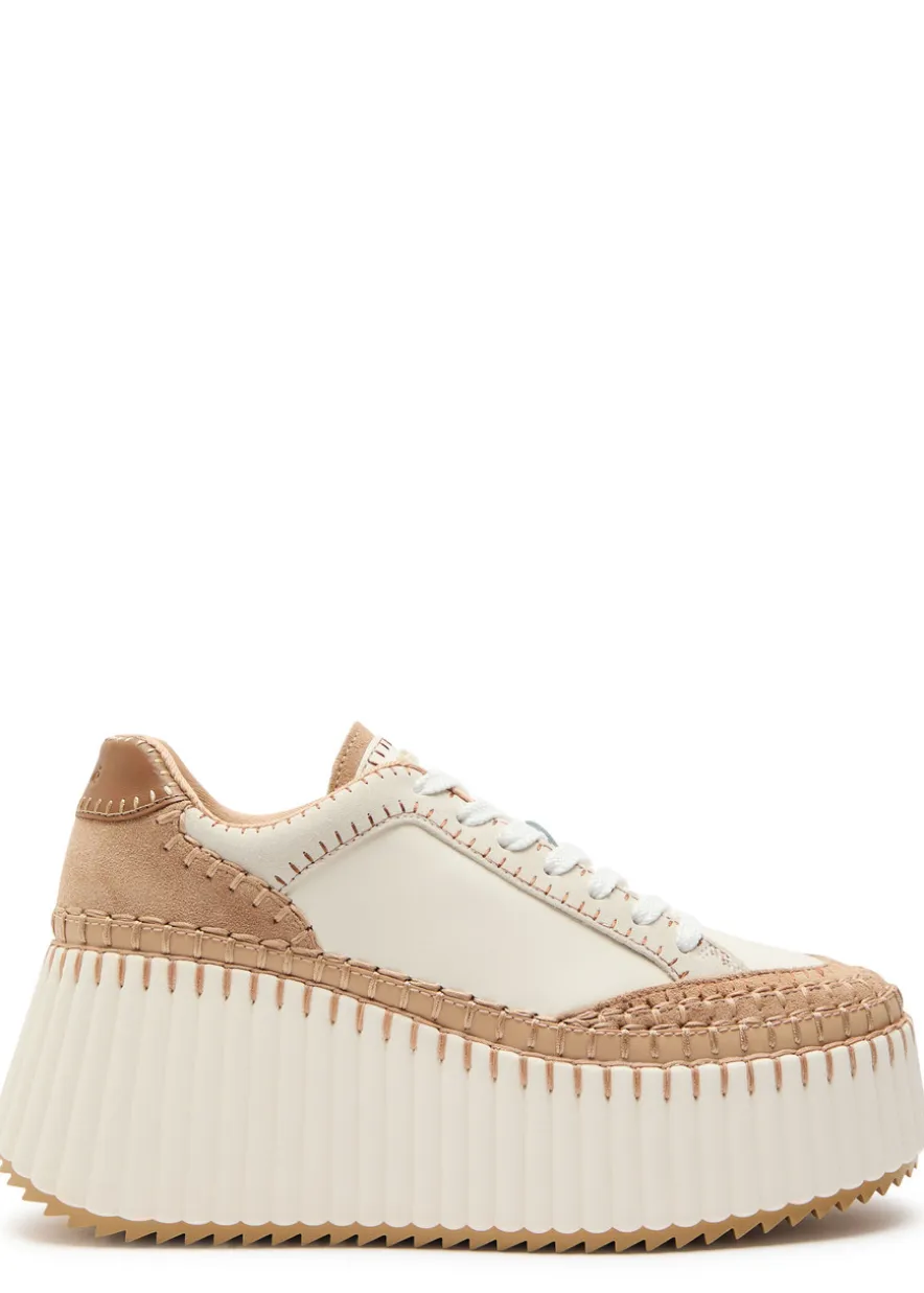 Nama 80 panelled leather sneakers