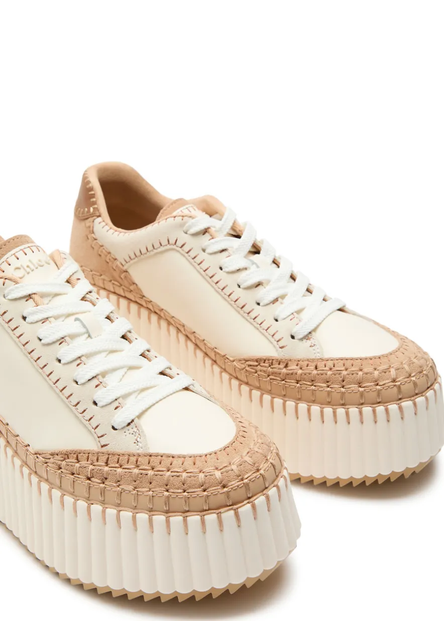 Nama 80 panelled leather sneakers