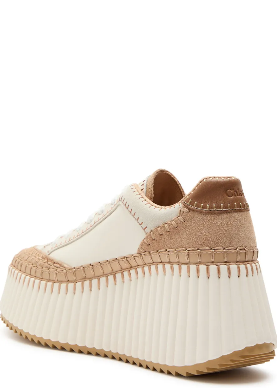 Nama 80 panelled leather sneakers