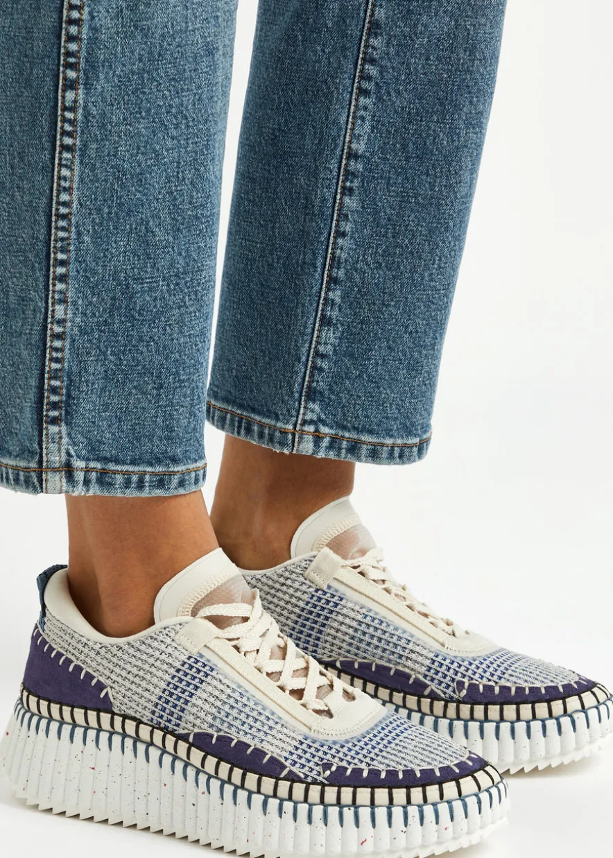 Nama panelled recycled mesh sneakers