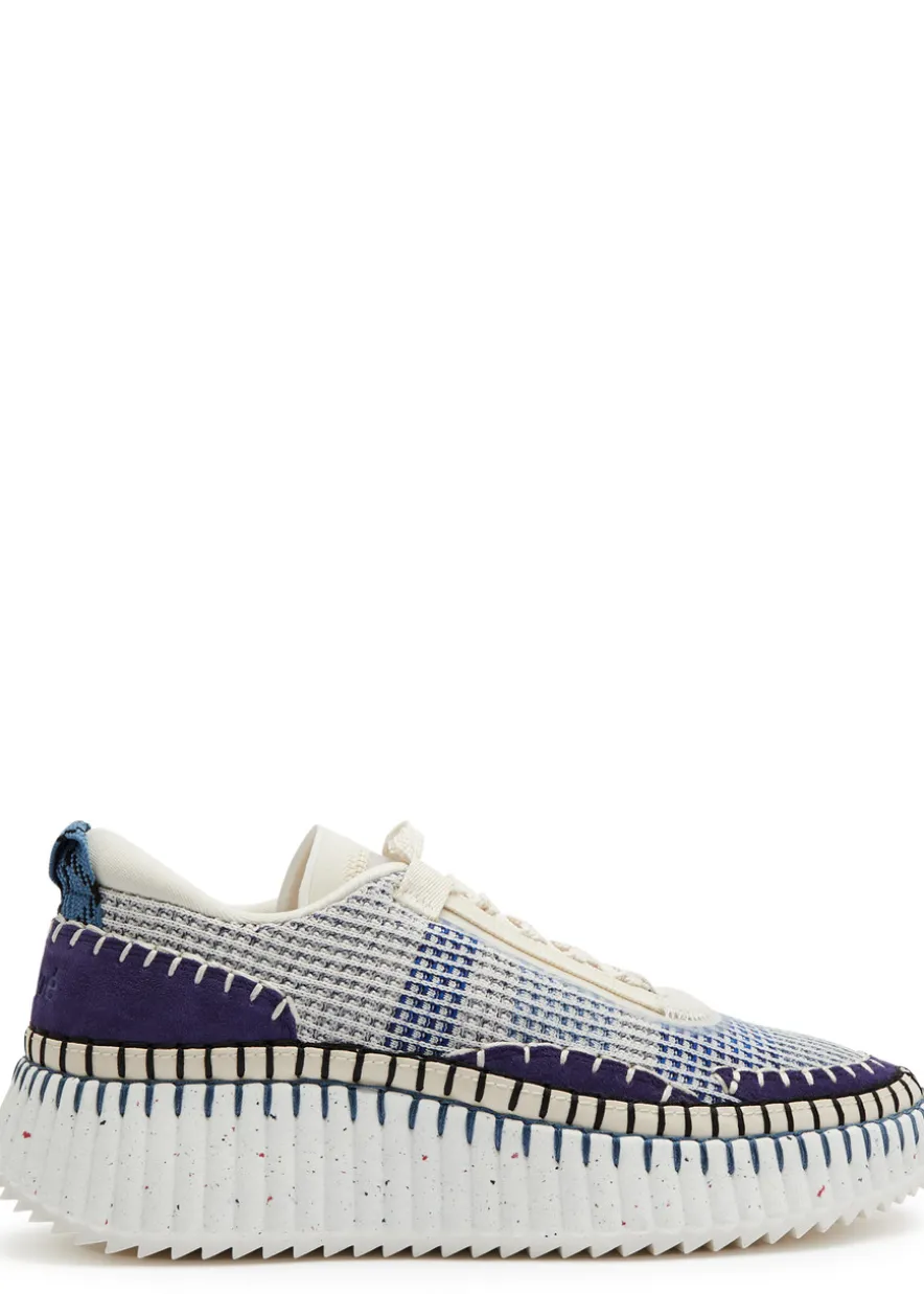Nama panelled recycled mesh sneakers